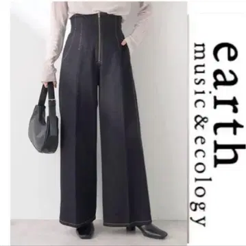 어스 뮤직 앤 이콜로지 프론트 지퍼 데님 팬츠