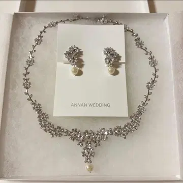 ANNAN WEDDING 목걸이와 귀찌 세트