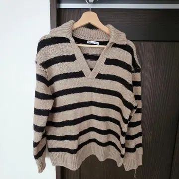 자라 보더 니트 스웨터 남성용 여성용