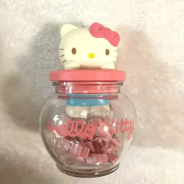 헬로키티 덮개 포함 수납 용기