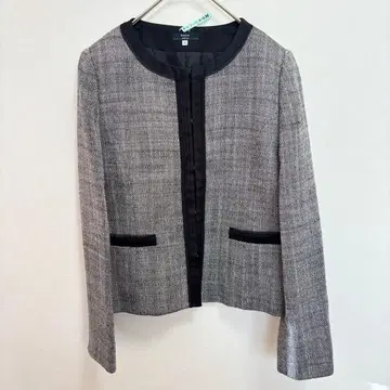 키이스 노카라 트위드 자켓 40 그레이 포멀 졸업식 세레모니