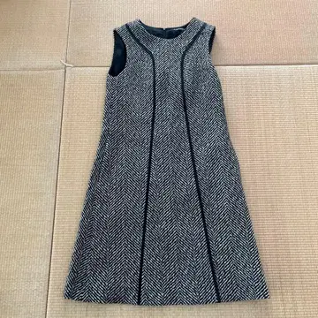 STRENESSE 헤링본 슬리브리스 원피스 36