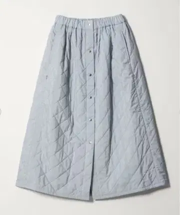 6(ROKU) 퀼팅 스커트 라이트 블루 38