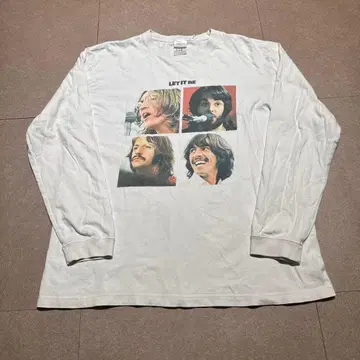 The Beatles Let it be 롱t 긴팔 티셔츠 밴드 화이트