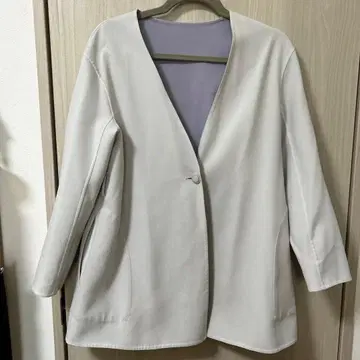 anySIS 노카라 자켓 라이트 그레이 리버서블