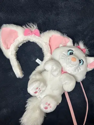 마리 머리띠와 봉제 인형 세트 Disney Marie