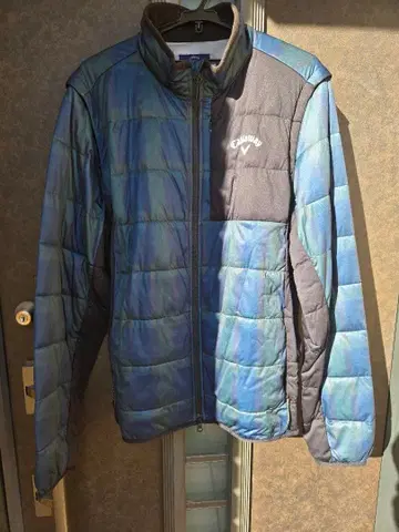 Callaway 남성용 자켓 블루 계열/블랙 퀼팅