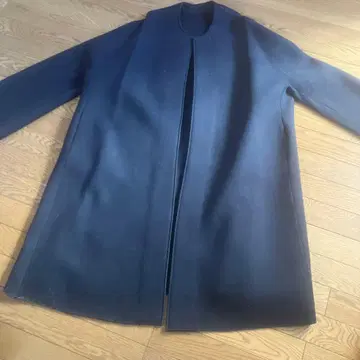 Doux archives 블랙 울 롱 코트