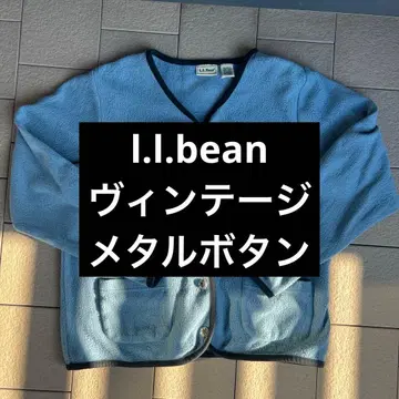 l.l.bean 빈티지 메탈 버튼 플리스 가디건