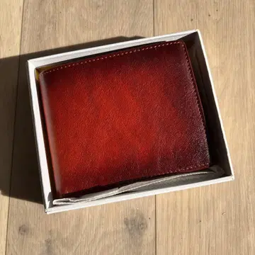 새상품! 천연 가죽 접이식 지갑