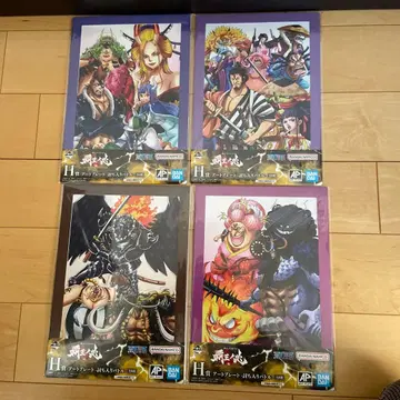 원피스 제일복권 H상 아트 플레이트 4장 세트