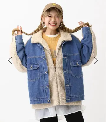 렙시임 데님 보아 도킹 자켓