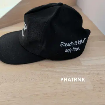팻랭크 블랙 캡 PHATRNK 자수
