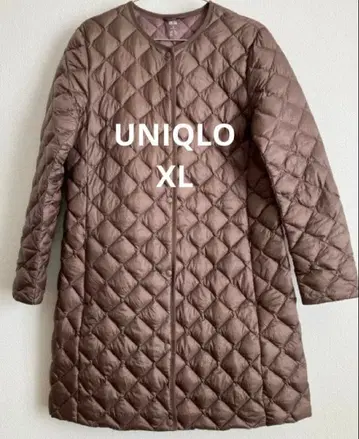 UNIQLO 유니클로 울트라 라이트 다운 코트 퀼팅 XL 브라운