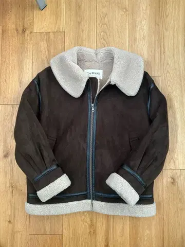 RAY BEAMS 에코 무스탕 보머 자켓