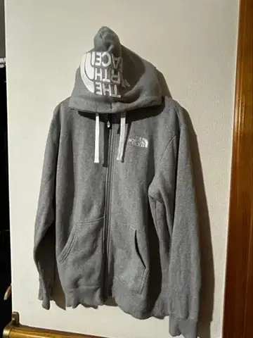 THE NORTH FACE 그레이 풀 집업 후드티