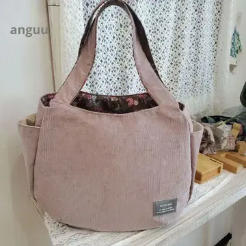 [겨울 한정판] 코듀로이 마루코로 튤립 bag