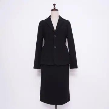 유나이티드 애로우즈 핑크 라벨 셋업 스커트 수트 블랙 M*LD815