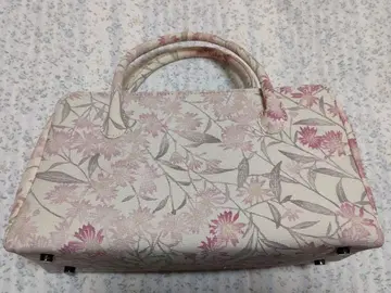 리큐 백 핑크 꽃무늬 일본 의류용 백