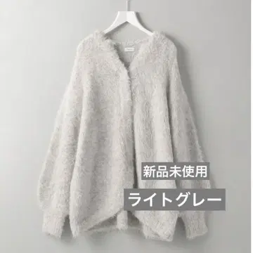 미사용 새상품 Apartbylowrys 샤기 롱 키넥 가디건