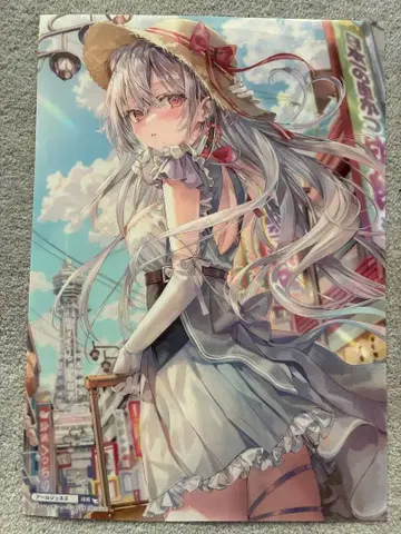 아르주네스 모모코 판화전 WEB 예약 선물 A4 특제 클리어 포스터