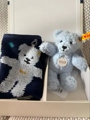 새상품 FEILER 페이러 슈타이프 테디베어 키링 세트