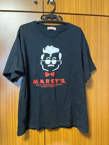 다시로 마사시 MARCY'S 프린트 T셔츠 블랙 L사이즈