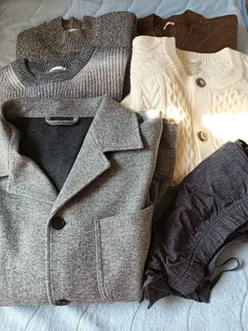 GU 3XL 빅 사이즈 6점 상의 스웨터 가디건 코트 팬츠