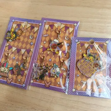 [ 미개봉 ] 포켓몬 메탈 참 핀즈 세트 할로윈 서커스