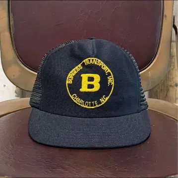 90's USA제 메쉬 캡 빈티지 블랙 기업