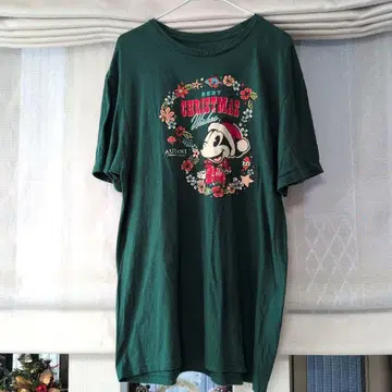 미키 크리스마스 T셔츠 하와이 AULANI