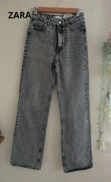 ZARA 데님 와이드 스트레이트