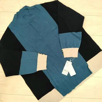 벨루나 니트 니트 풀오버 터콰이즈 3L