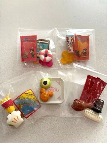 도쿄 디즈니 리조트 미니어처 피규어 컬렉션 파크 푸드