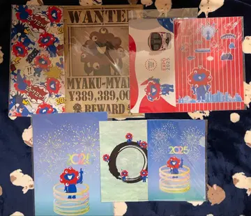 미야쿠미야쿠 오사카 간사이 만박 클리어 파일 5장 아래 깔개 2장 세트