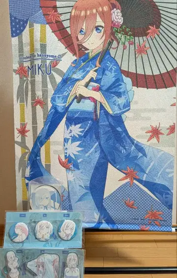 5등분의 신부 미쿠 태피스트리 & 아크릴 스탠드 세트