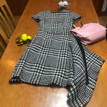 EPOC 하운드 투스 반팔 원피스 40