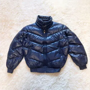 새상품급 DESCENTE 데상트 다운 자켓 네이비 XS 고보온 파랑