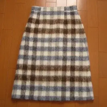 [ ANAYI 아나이 ] 울 혼방 체크 타이트 스커트 사이즈 36