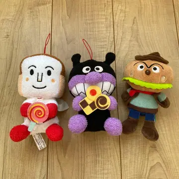 호빵맨 봉제 인형 3개 세트