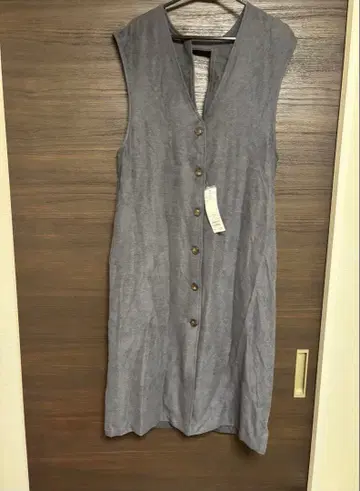 새상품 사만다 모스모스 블루 베스트 원피스