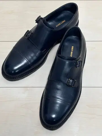 1회 착용 새상품급 !JOHN LOBB 네이비 더블 몽크 스트랩 윌리엄