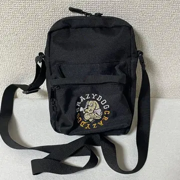 GALFY 숄더 파우치 숄더백 더블 지퍼 블랙