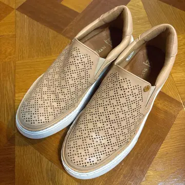 [ 중고품 ] 베이지 메쉬 디자인 슬립온