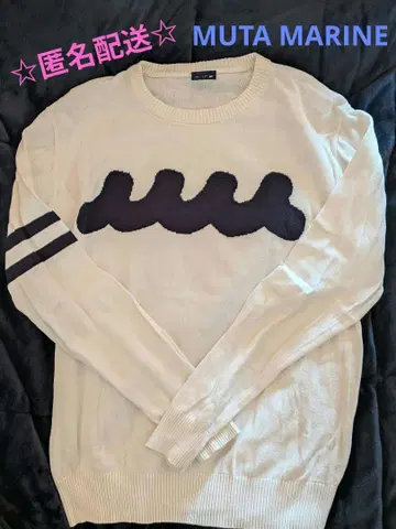 MUTA MARINE 니트 화이트 남성용 골프웨어 M 사이즈