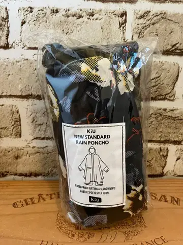 [미사용 새상품] KiU 뉴스탠다드 레인 판초 노스탤지어 RD