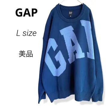새상품급 MENS GAP 네이비 로고 스웨터 L size
