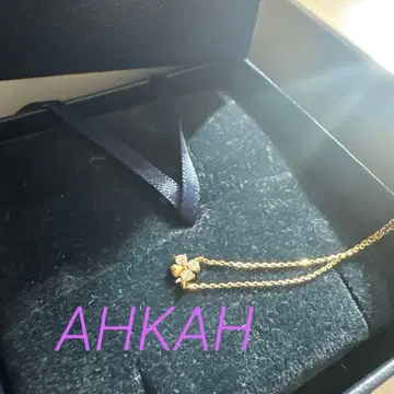 골드 꽃 모티브 목걸이 2연 AHKAH