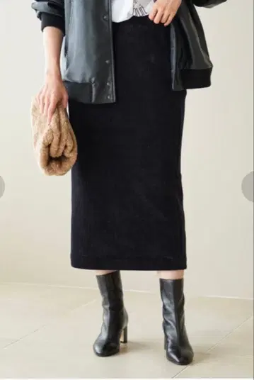 이에나 IENA 오야코 콜 저지 스커트 36 사이즈