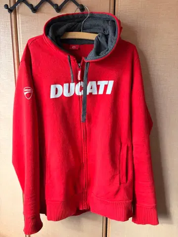 Ducati 풀 집업 후드티